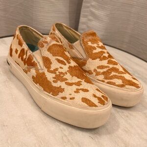 SeaVees Women's Baja Platform Mulholland cowhide slip-on sneakers size 7